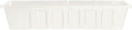 Root & Vessel Poly-Pro Plastic Flower Box Planter, White, 30-Inch