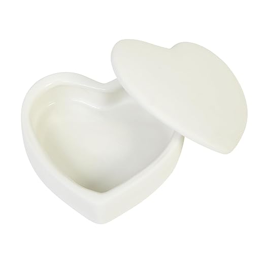 Colorations Decorate Your own Ceramic Heart Boxes, Set of 6