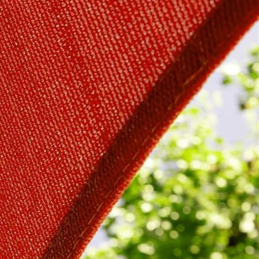 Amgo Custom Size 10' x 10' x 10' Red Triangle Sun Shade Sail UPF50+ AGTAPRT12, Order to Make Canopy Awning, 95% UV Blockage, Water & Air Permeable, Commercial Standard (We Customize)