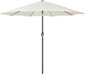 Blissun 9' Outdoor Patio Umbrella, Outdoor Table Umbrella, Yard Umbrella, Market Umbrella with 8 Sturdy Ribs, Push Button Tilt and Crank