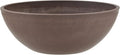 PSW Pot Collection M20C 8-inch Plastic/Stone/Wood Composite Low Bowl Planter – No Drainage Hole (Drillable), Shallow Indoor/Outer Pot for Succulents, Bonsai, Fairy Gardens, Herbs, Chocolate