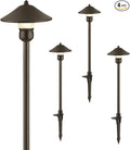 EDISHINE Low Voltage Pathway Lights, 3W 150 LM 3000K 16.5“ Tall LED Landscape Lights, 12V AC/DC 50,000Hrs Waterproof Aluminum Housing Outdoor Landscape Lighting for Path, Yard, Garden