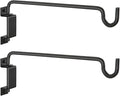16" 360° Swivel Plant Hange - Heavy Duty Solid Steel Wall Hook, 12-Directional Adjustable for Bird Feeders, Outdoor/Indoor Plants, Garden & Patio, Rust-Resistant Black