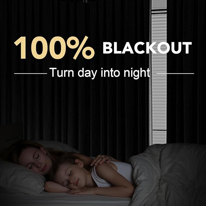 H.VERSAILTEX Linen Blackout Curtains 84 Inches Long 100% Absolutely Blackout Thermal Insulated Textured Linen Look Curtain Draperies Anti-Rust Grommet, Energy Saving with White Liner, 2 Panels, Grey