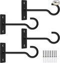 4Pack 4inch Wall Hook for Hanging Plant Bracket