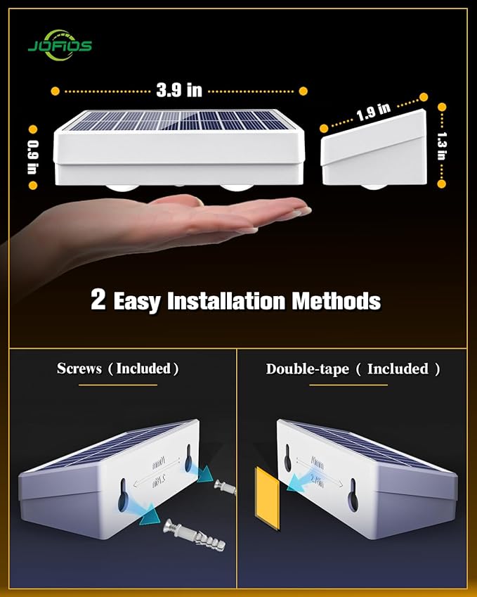 Solar Fence Lights 16 Pack, 50 Lumens Outdoor Solar Lights with 12 Modes RGB Color Glow LED，Waterproof, Solar Lights for Patio, Backyard, Deck, Fence, Railing(White Shell)