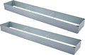 2 Pack 12x2x1FT Galvanized Raised Garden Beds Kit Outdoor Metal Gardening Planter Box for Vegetable Elevated Flower Herbs,Gray