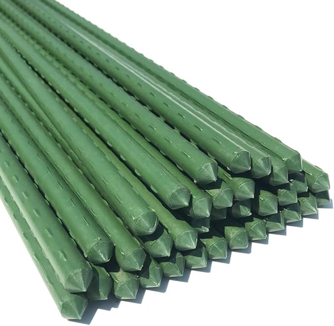 WAENLIR Garden Stakes 48 inch 4ft Sturdy Tomato Stakes, Plant Stakes for Outdoor Plants, Plant Support Sticks for Gardening, Pack of 30