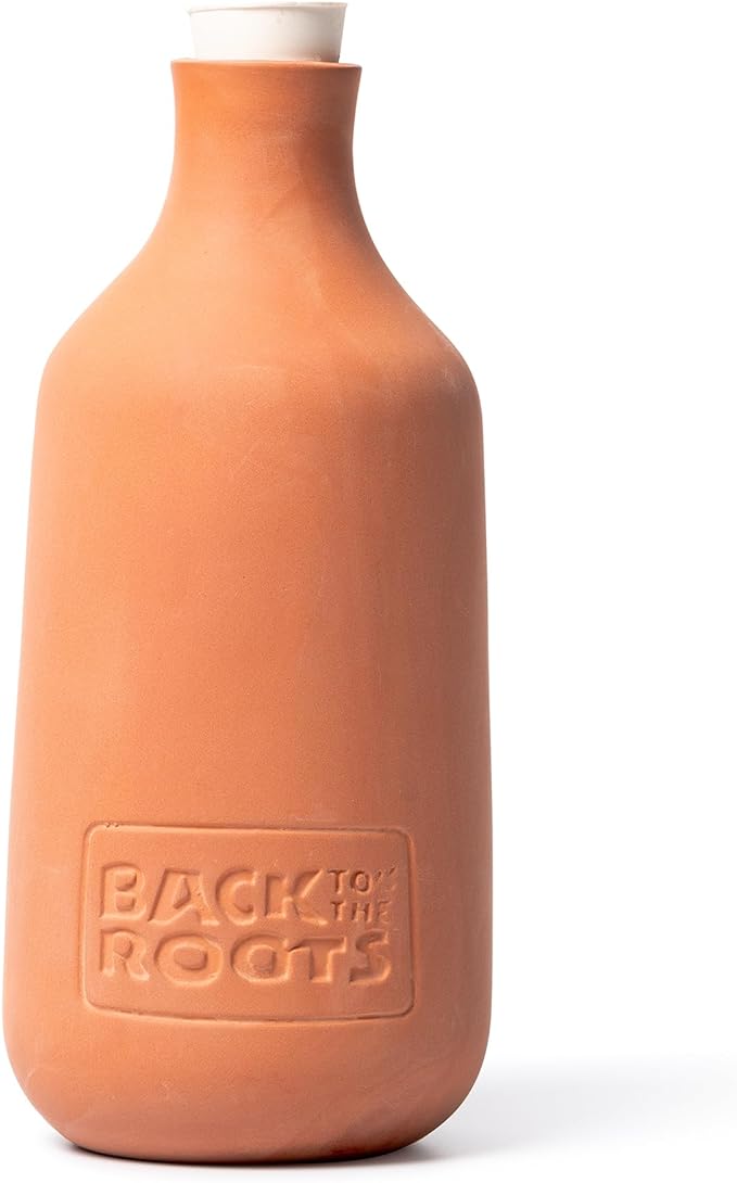 Back to the Roots Self-Watering Terracotta Olla Pot, 700mL Provides 1 Week of Precision Watering