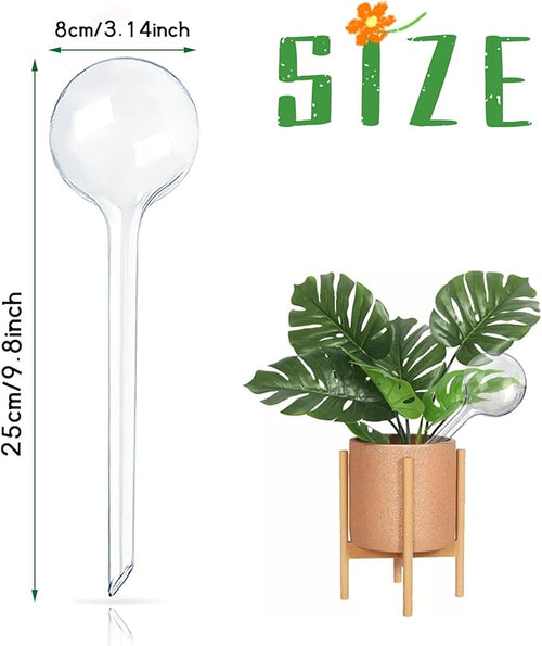 12 Pcs Large Plastic Self-Watering Bulbs,Clear Automatic Watering Globes,Clear Automatic Watering Bulbs for Plants,Graden,Flowers
