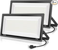 2 Pack 800W LED Flood Light Outdoor,3750W Equivalent Super Bright FloodLight with Plug,88500LM 5000K Daylight White IP66 Waterproof Commercial Lighting for Sports Fields,Counts,Arena,Stadium