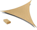 SUNLAX Sun Shade Sail 10' x 10' x 10' Sand Triangle Canopy Sail Shade Cover UV Block Permeable Sunshade Outdoor for Patio Backyard (We Make Custom Size)