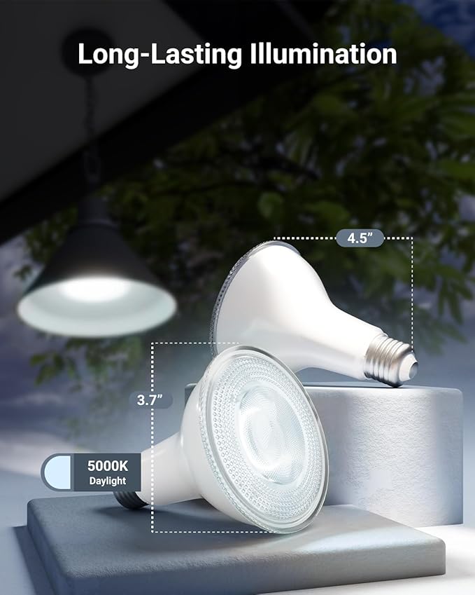 Sunco 12 Pack LED PAR30 Dusk to Dawn Light Bulb for Outside Porch, Patio, Backyard, 11W=75W, 850 LM, 5000K Daylight , Non-Dimmable, Photocell Sensor, UL