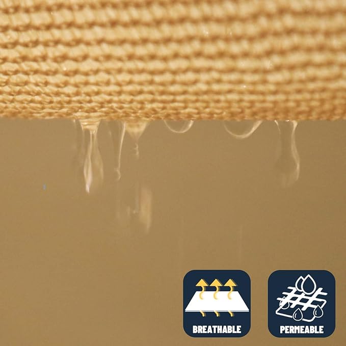 SUNNY GUARD Sun Shade Sail 13' x 20' Rectangle Sand UV Block Sunshade for Backyard Yard Deck Patio Garden Outdoor Activities and Facility(We Make Custom Size)
