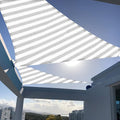 SUNNY GUARD Sun Shade Sail 16'x16'x16' Triangle Grey-White UV Block Sunshade for Backyard Yard Deck Patio Garden Outdoor Activities and Facility(We Make Custom Size)
