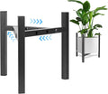 Airpark Plant Stand Indoor Adjustable, Metal Modern Plant Stands, Heavy Duty Stable Plant Pot Flower Holder Indoor Outdoor Corner, Fit 8 9 10 11 12 inch Pots, Black (Pot & Plant Not Included)