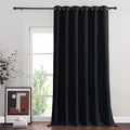 NICETOWN Black Out Sliding Door Curtain 102 inches Long, Grommet Thermal Insulated Patio Door Curtains Room Divider Drape Window Treatment for Bedroom/Living Room, 1 Panel, W80 x L102