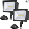 DEWENWILS 2 Pack 34W Flood Lights Outdoor, 3200 LM Super Bright(400W Halogen Equivalent) IP65 Waterproof Knuckle Mount LED Flood Light, 5000K Led Security Light for Landscape, Garden, Yard, Garage