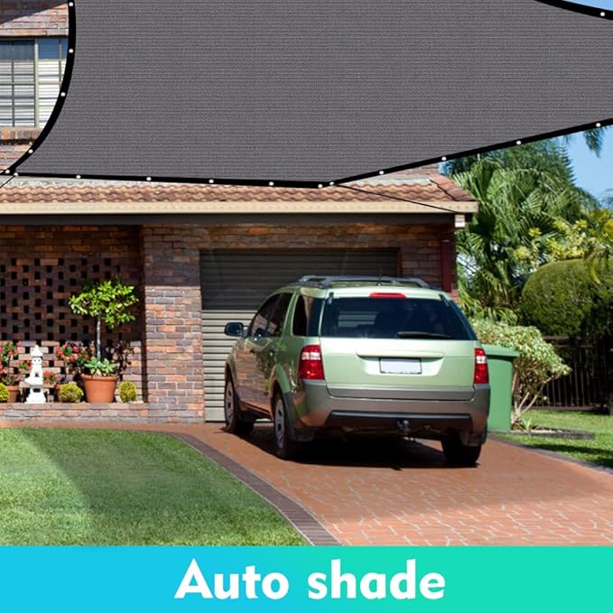 90% Shade Cloth Sun Shade Fabric Privacy Screen Shade Cover for Patio Garden Pergola Shade Cover Canopy with Gromments