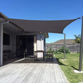 SUNNY GUARD Custom Size 10'x24' Dark Grey Sun Shade Sail Rectangle UV Block Shade for Backyard Yard Patio Deck Garden(Customized)