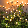 Solar Garden Lights Outdoor, 4 Pack 32LED Swaying Light Waterproof Solar Lights Outdoor for Yard Pathway Patio, Swaying Lawn Decor as Gardening Gifts for Women Holiday
