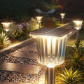 Super Bright Solar Pathway Lights Outdoor Powered 2-Pack,Adjustable Warm&Cool White,Waterproof IP65 Solar Garden Decor Landscape Lighting Outside for Front Yard/Patio/Walkway/Driveway/Lawn/Path Light