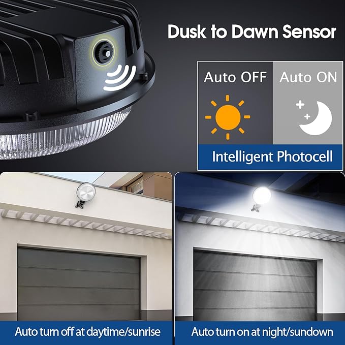 LED Barn Light, 150W 20000LM Dusk to Dawn Outdoor Lighting with Adjustable Angle Photocell, 6500k Daylight IP66 Waterproof Outdoor Street Lights for Yard, Garage, Farmhouse, Security Light
