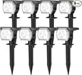 EIUIO Solar Outdoor Lights, 3 Lighting Modes Solar Spot Lights Outdoor with Auto On/Off, Waterproof Landscape Lighting for Garden Yard