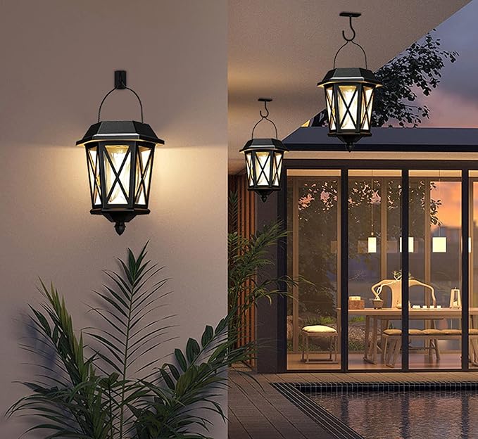 Ceiling Hooks for Hanging Plants 8Pack 4in,Wall Hooks for Plants,Lights,Planters,Lanterns,Hanging Bird Feeders,Wind Chimes,Indoor&Outdoor Decoration Black