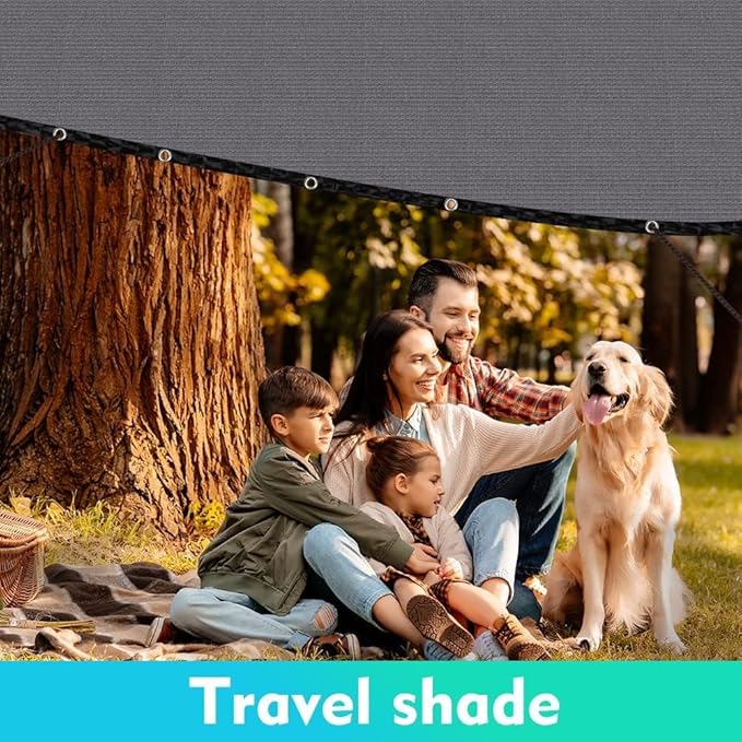 EMERIT 90% Shade Cloth Sun Shade Fabric Privacy Screen Shade Cover for Patio Garden Pergola Shade Cover Canopy with Gromments