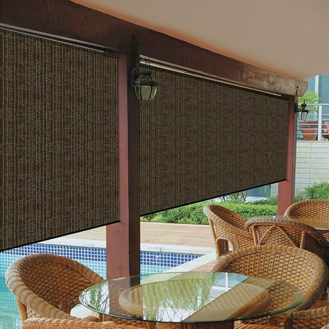 EMERIT 90% Shade Cloth Sun Shade Fabric Privacy Screen Shade Cover for Patio Garden Pergola Shade Cover Canopy with Gromments