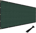 Windscreen4less Privacy Fence Screen Heavy Duty Windscreen Fencing Mesh Fabric Shade Net Cover with Brass Grommtes for Outdoor Wall Garden Yard Pool Deck, 6'x92' Green