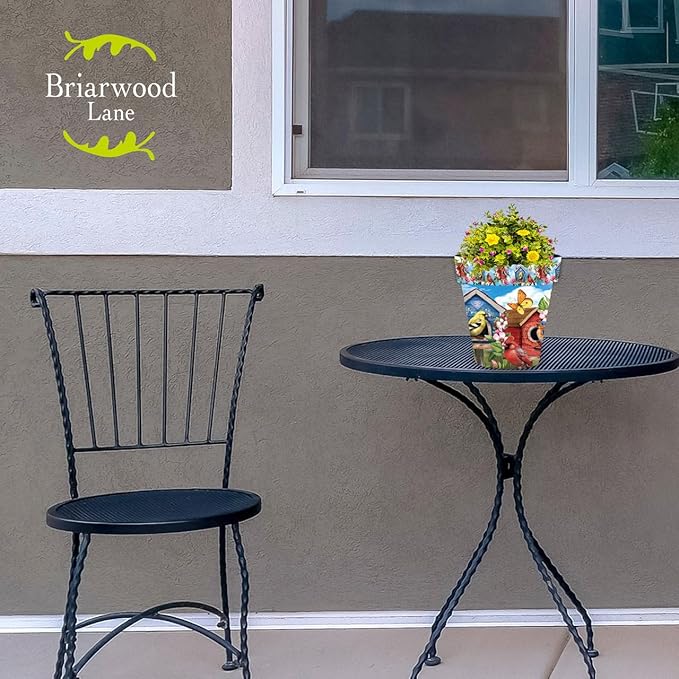 Briarwood Lane Floral Birdhouses Small Planter