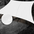 SUNNY GUARD Waterproof Sun Shade Sail 5' x 10' White Rectangle UV Block Sunshade for Backyard Yard Deck Patio Garden Outdoor Activities and Facility(Customized)