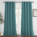 NICETOWN Bedroom Curtain Room Darkening Drapery 102 inches Length - Home Fashion Thermal Insulated Grommet Room Darkening Curtain for Living Room (Sea Teal, 1 Panel, 52 x 102 inches)