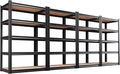 Set of 4 71"H-35"W Garage Shelving-2050LBS 5 Tier Storage Shelves,Adjustable Heavy Duty Metal Shelving Unit and Storage Large Rack,Utility Steel Shelf For Shop Warehouse Industrial Pantry Basement