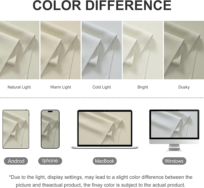 RYB HOME Extra Wide Outdoor Curtains for Patio Waterproof Heavy Duty Thermal Insulated in Summer Full Coverage Privacy for Porch, Gazebo & Pergola, W100 x L84, Beige, 1 Panel