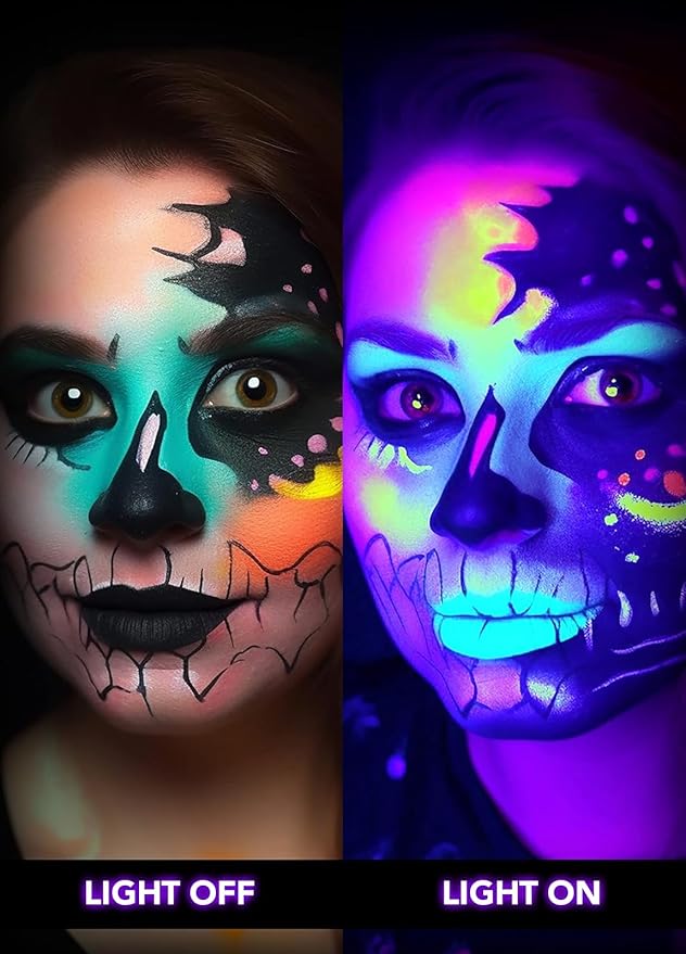 Elenora Halloween Spotlights Outdoor, 15W LED Black Light/Blacklight for Glow Party Body Paint Fluorescent Poster, 110V Plug-in Spot Light IP65 Waterproof Landscape Lighting for Yard Garden, 1 Pack