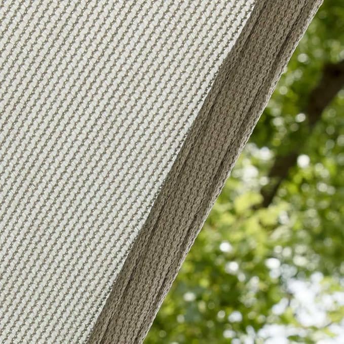 Amgo 20' x 20' x 20' Grey Triangle Sun Shade Sail UPF50+ Canopy Awning AGSLT, 95% UV Blockage, Water & Air Permeable, 200GSM Heavy Duty Commercial and Residential (We Make Custom Sizes)