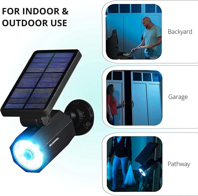 Bell+Howell Bionic Spotlight Motion Solar Spot Lights Outdoor Waterproof, Landscape Light, Outdoor Solar Yard Lighting Weather Resistant, Super Bright LED Lights, for Garden, Lawn As Seen On TV