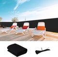 LOVE STORY Custom Size 2'6''x8' Black Balcony Privacy Screen,UV Block Privacy Fence Screen,90% Shield for Outdoor Pool Garden Apartment Railing