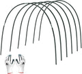 Gardzen Garden Hoops for Raised Beds Greenhouse Hoops, DIY Kit for Row Cover Garden Netting, All Season Plant Protection, 72 Pcs