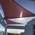 SUNNY GUARD Sun Shade Sail 13'x13'x13' Triangle Brown UV Block Sunshade for Backyard Yard Deck Patio Garden Outdoor Activities and Facility(We Make Custom Size)
