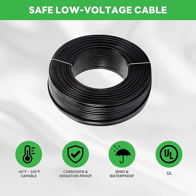 Landscape Well Lights Kit, 4 Pack LED Low Voltage Ground Lights and 100W Transformer and 100FT Cable and 20 Wire Connectors, IP67 Waterproof Aluminum for Driveway Walkway Tree 580LM