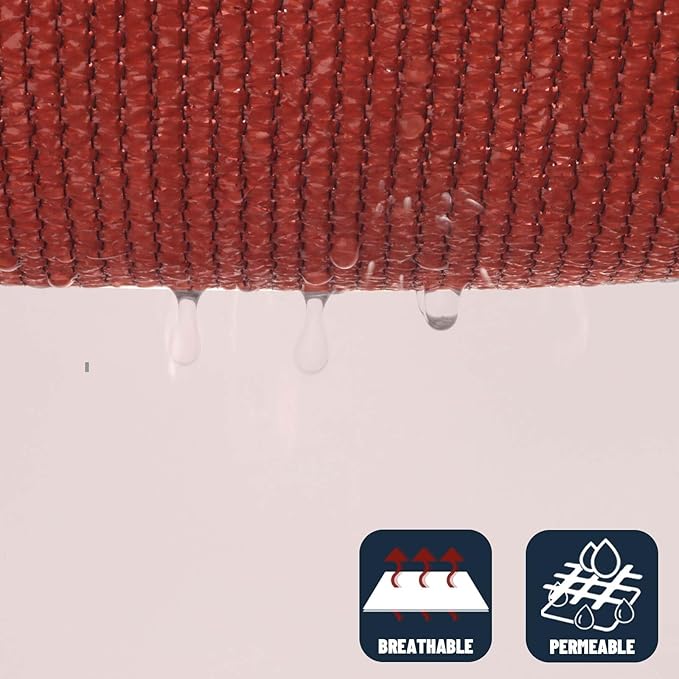 SUNNY GUARD Custom Size 10'x15' Terra Red Sun Shade Sail Rectangle UV Block Shade for Backyard Yard Patio Deck Garden(Customized)