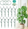 20-Pack Monstera Plant Support Stakes - Stackable Sticks for Indoor Plants up to 46" - Outdoor Garden Poles & Trellis with Tape & Twist Tie for Climbing Vines