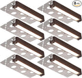 LEONLITE 8-Pack 7 Inch LED Hardscape Lighting, Update Retaining Wall Lights, LED Landscape Lighting, 12-24V AC/DC Paver Light Low Voltage, 3W/4W/5W Dimmable Outdoor Step Lights, 2700K Soft White, ETL