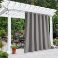 NICETOWN Bedroom Curtain for Patio Room Darkning, Thermal Insulated Rustproof Grommet Top Blackout Indoor Bedroom Vertical Drape Privacy for Gazebo/Pergola, Sand, W84 x L95, 1 PC