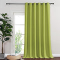 NICETOWN Fresh Green Blackout Curtains for Bedroom 95 Inch Length - Thermal Insulated Room Darkening Privacy Grommet Window Drapes for Boys Room, Set of 1 Panel, 80 x 95 Inch