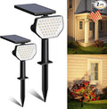 Lepro Solar Decorative Spot Lights 2 Pack, Warm White Accent Lights for Garden Ambiance, IP65 Waterproof Adjustable Landscape Lighting to Highlight Statues, Plants, Pathways & Yard Decor